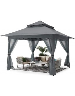 13″x13″ Gazebo Tent Outdoor Pop up Gazebo Canopy Shelter with Mosquito Netting