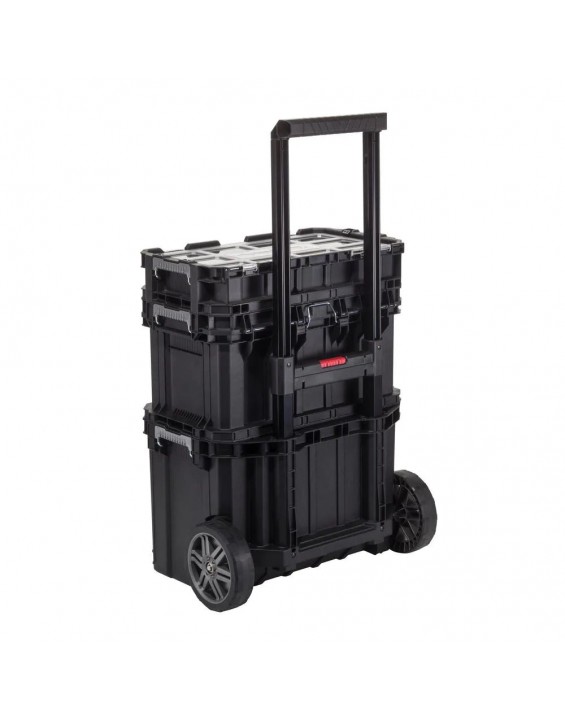 22 in Portable Rolling Tool Box on Wheels Cart Part Organizer Storage Bin